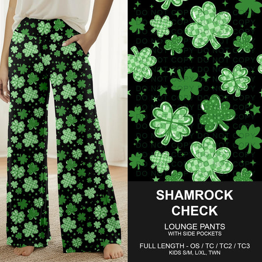 B268 - Preorder Shamrock Check Lounge Pants (Closes 12/28. ETA mid Feb.)