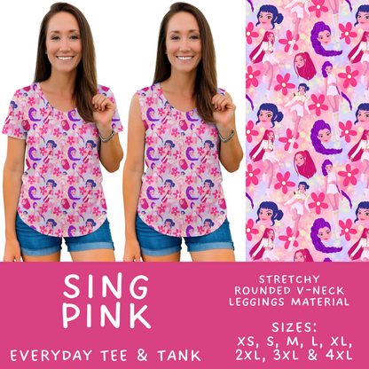 Batch #601 - Cool Characters 19 - Closes 10/21 - ETA mid Dec - Sing Pink Everyday Tank & Tee