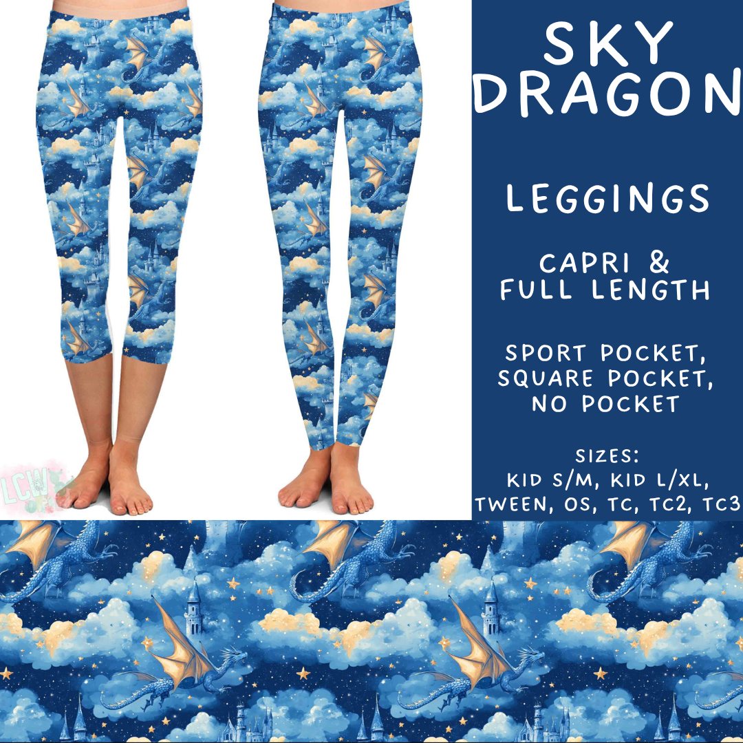 Batch #575 - Fun Run 26 - Closes 8/26 - ETA late October - Sky Dragon Full and Capri Length Leggings