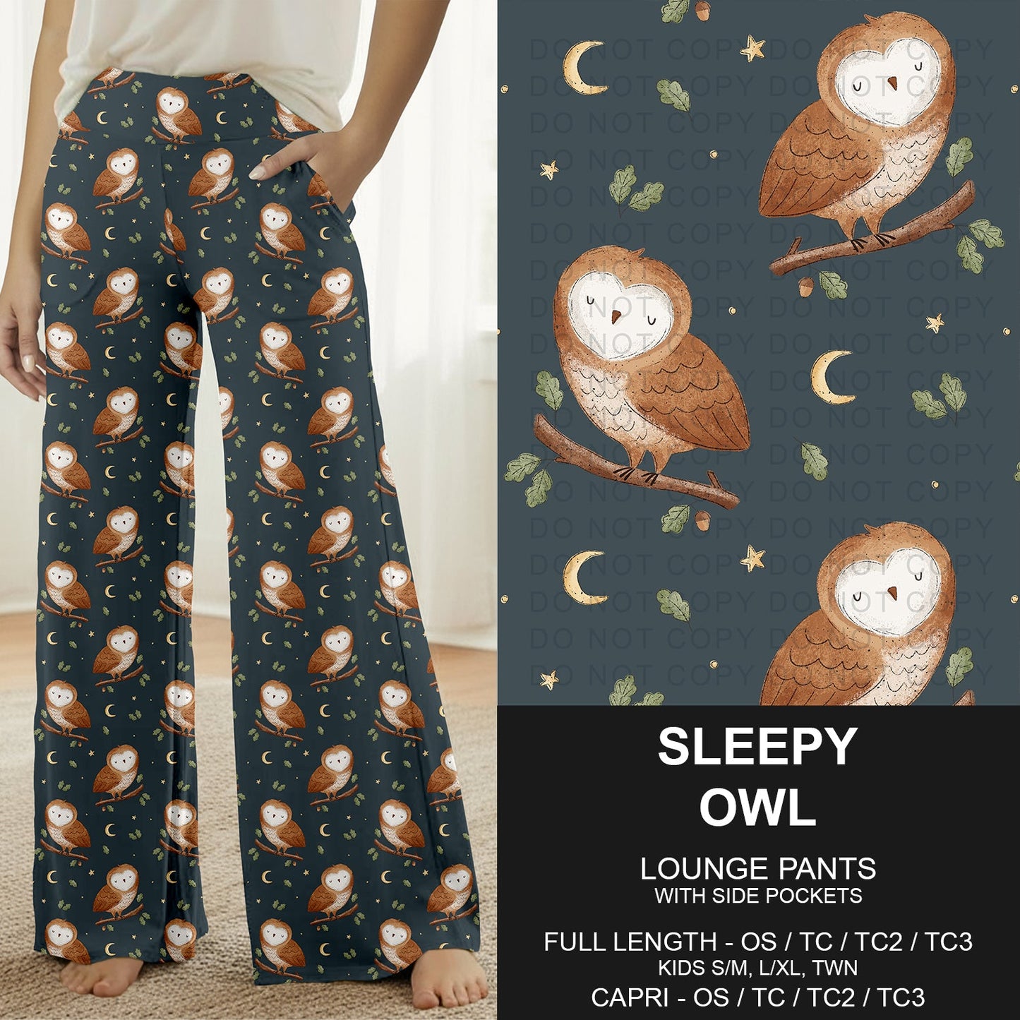 B309 - Preorder Sleepy Owl Lounge Pants (Closes 8/23. ETA: late Oct.)