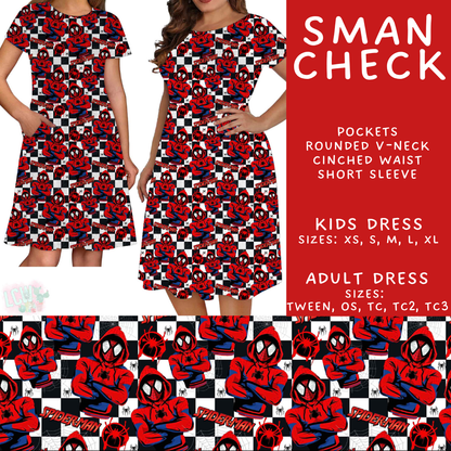 Batch #603 - September Request Run - Closes 10/26 - ETA mid/late Dec - SMan Check Adult & Kids Dresses