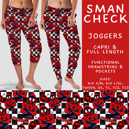 Batch #603 - September Request Run - Closes 10/26 - ETA mid/late Dec - SMan Check Full and Capri Length Joggers