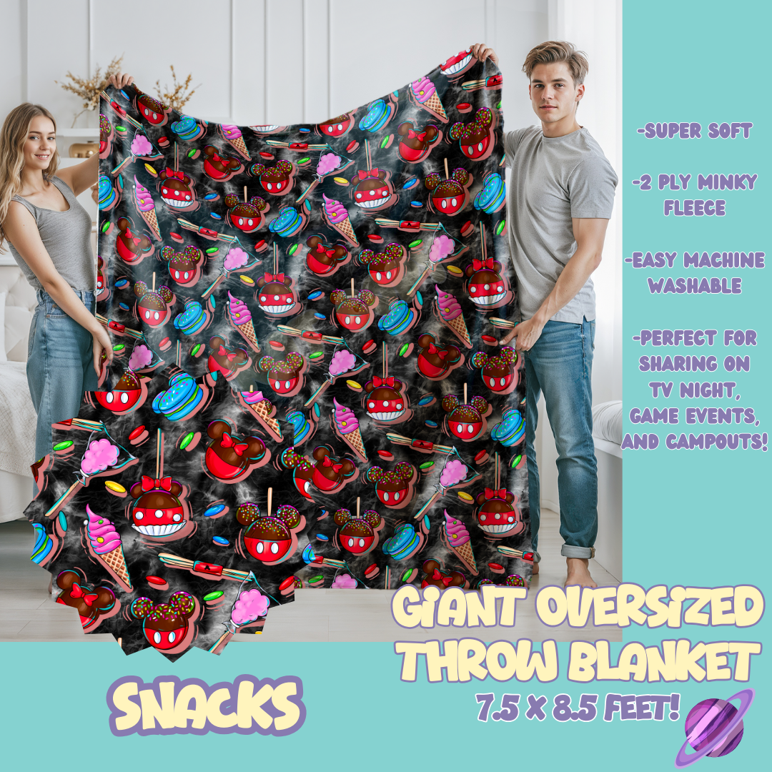 SNACKS - OVERSIZED THROW BLANKET 11 - PREORDER CLOSING 2/2