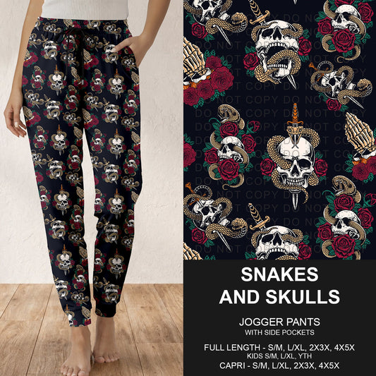 B318 - Preorder Snakes and Skulls Joggers (Closes 10/25. ETA: late Dec.)