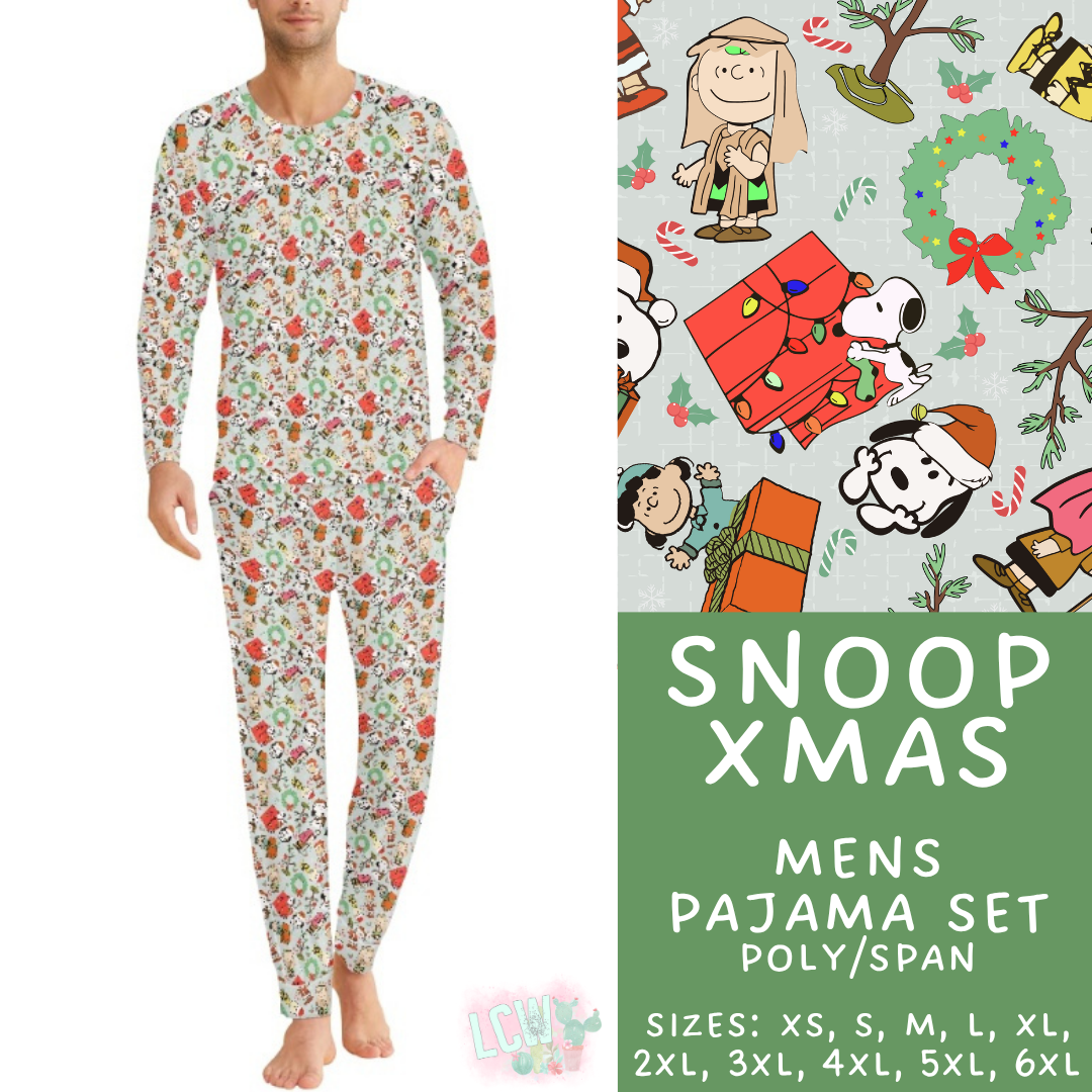 Batch #584 - Christmas Family Pajamas - Closes 9/11 - ETA mid Nov - Snoop Xmas Men's Pajama Set