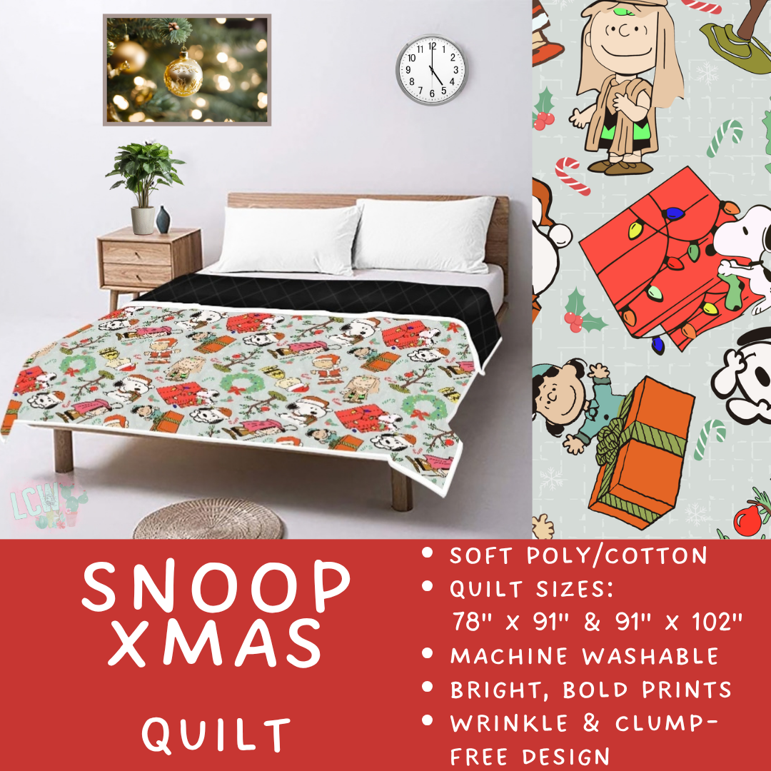 Batch #597 - Christmas Quilts - Closes 10/12 - ETA early Dec - Snoop Xmas Quilt