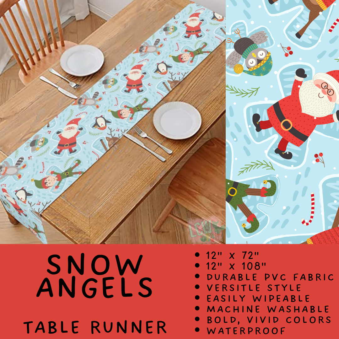 Batch #588 - Table Runners - Closes 9/21 - ETA early/mid Nov - Snow Angels Table Runner