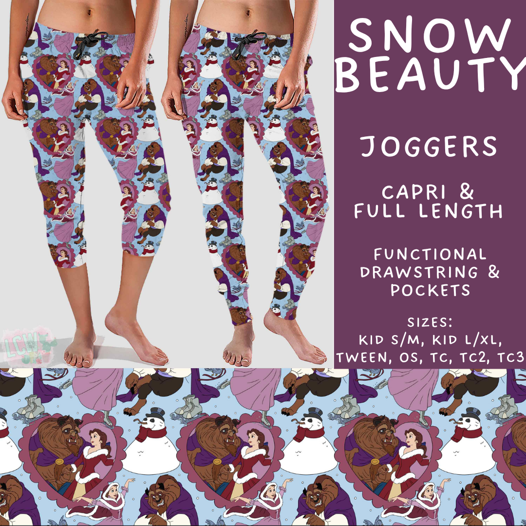 Batch #606 - Magical Character Winter - Closes 10/30 - ETA late Dec - Snow Beauty Full and Capri Length Joggers