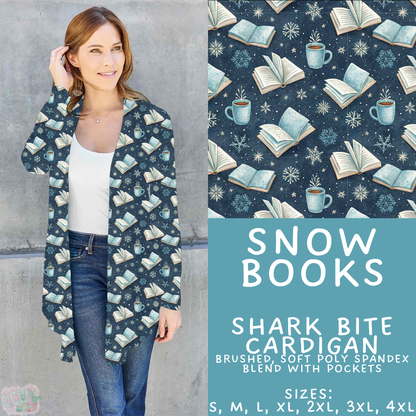 Batch #611 - Winter Collection - Closes 11/9 - ETA early/mid Jan - Snow Books Cardigan