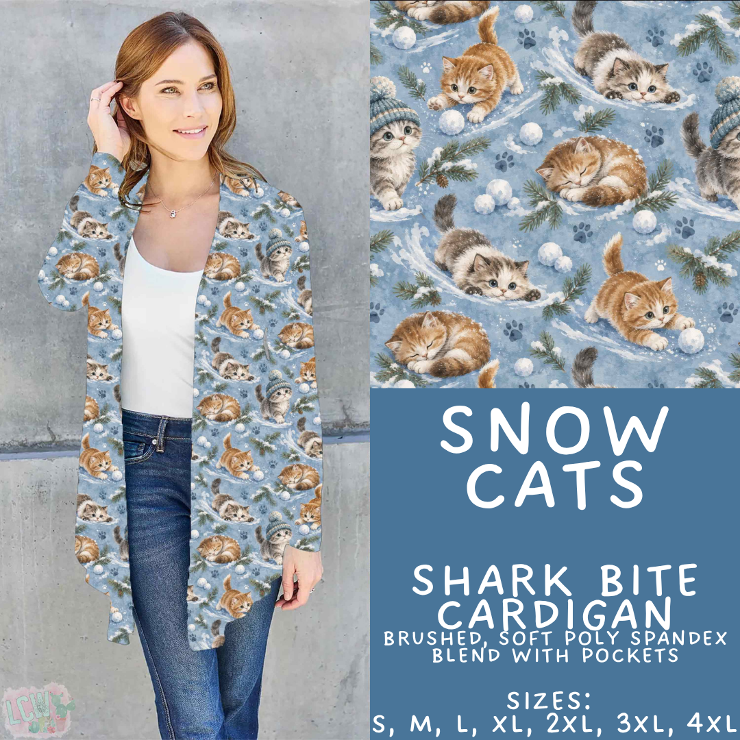 Batch #611 - Winter Collection - Closes 11/9 - ETA early/mid Jan - Snow Cats Cardigan