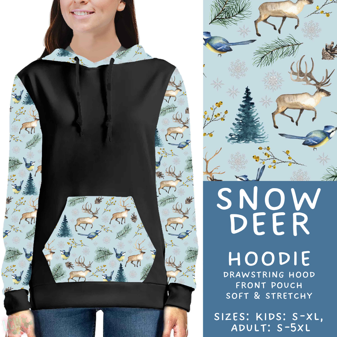 Batch #611 - Winter Collection - Closes 11/9 - ETA early/mid Jan - Snow Deer Hoodie