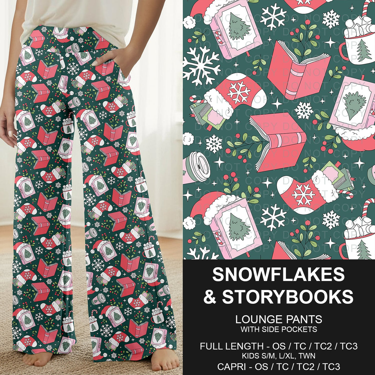 B315 - Preorder Snowflakes and Storybooks Lounge Pants (Closes 10/04. ETA: early Dec.)