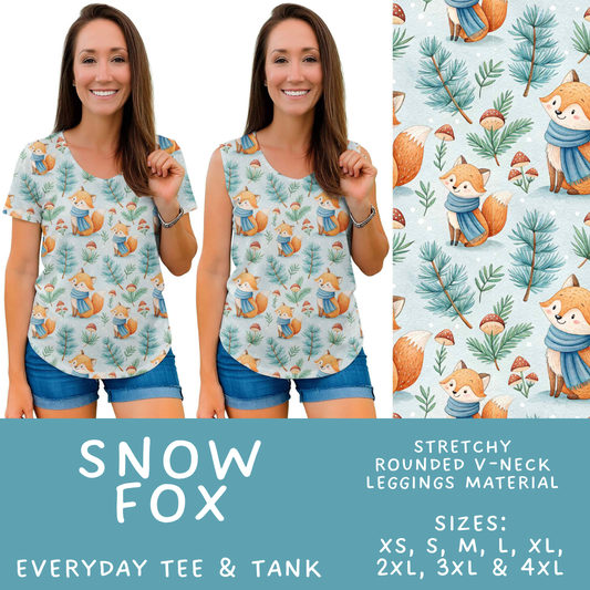 Batch #611 - Winter Collection - Closes 11/9 - ETA early/mid Jan - Snow Fox Everyday Tank & Tee