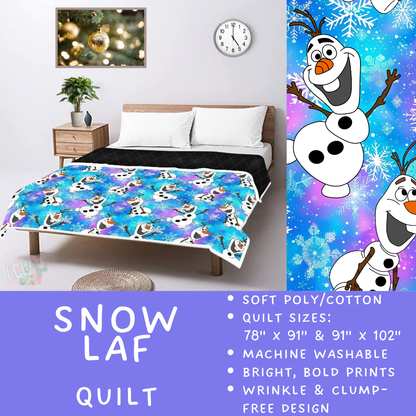 Batch #597 - Christmas Quilts - Closes 10/12 - ETA early Dec - Snow Laf Quilt