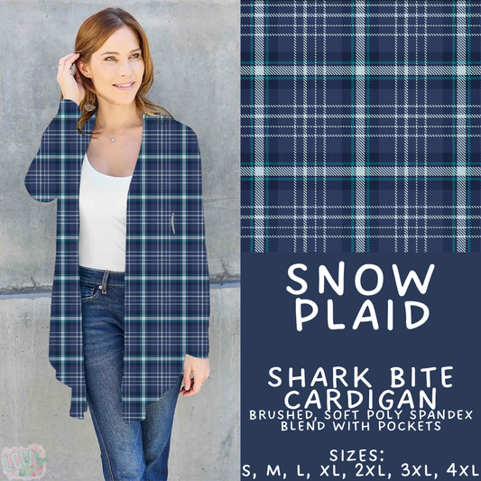 Batch #611 - Winter Collection - Closes 11/9 - ETA early/mid Jan - Snow Plaid Cardigan