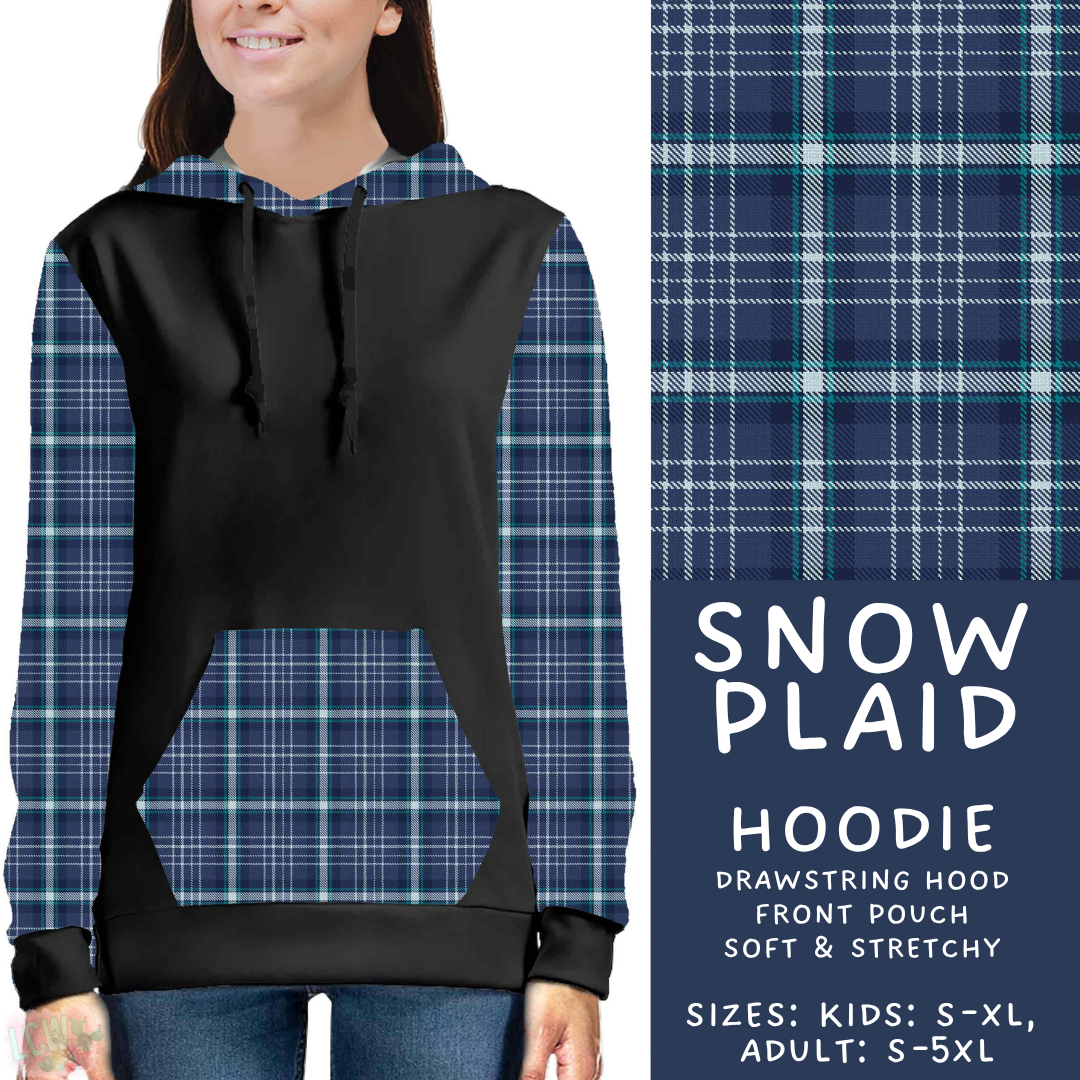 Batch #611 - Winter Collection - Closes 11/9 - ETA early/mid Jan - Snow Plaid Hoodie