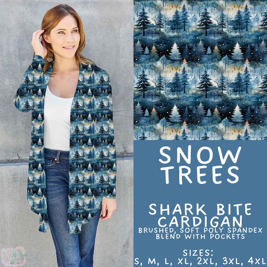 Batch #611 - Winter Collection - Closes 11/9 - ETA early/mid Jan - Snow Trees Cardigan