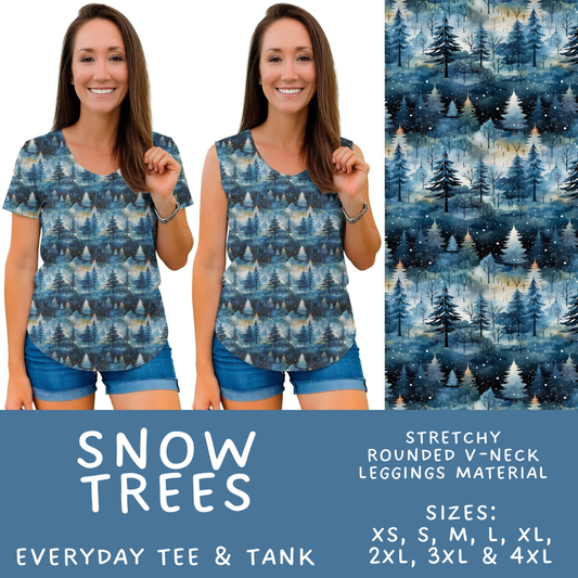 Batch #611 - Winter Collection - Closes 11/9 - ETA early/mid Jan - Snow Trees Everyday Tank & Tee
