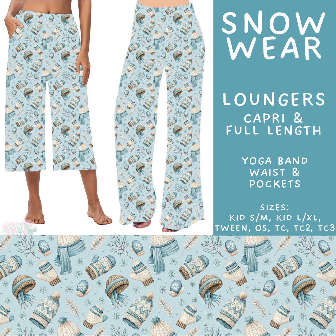 Batch #611 - Winter Collection - Closes 11/9 - ETA early/mid Jan - Snow Wear Capri and Full Length Loungers