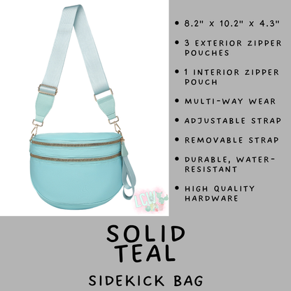 Batch #577 - Sidekick Bag - Closes 8/28 - ETA early/mid October - Solid Teal Sidekick Bag