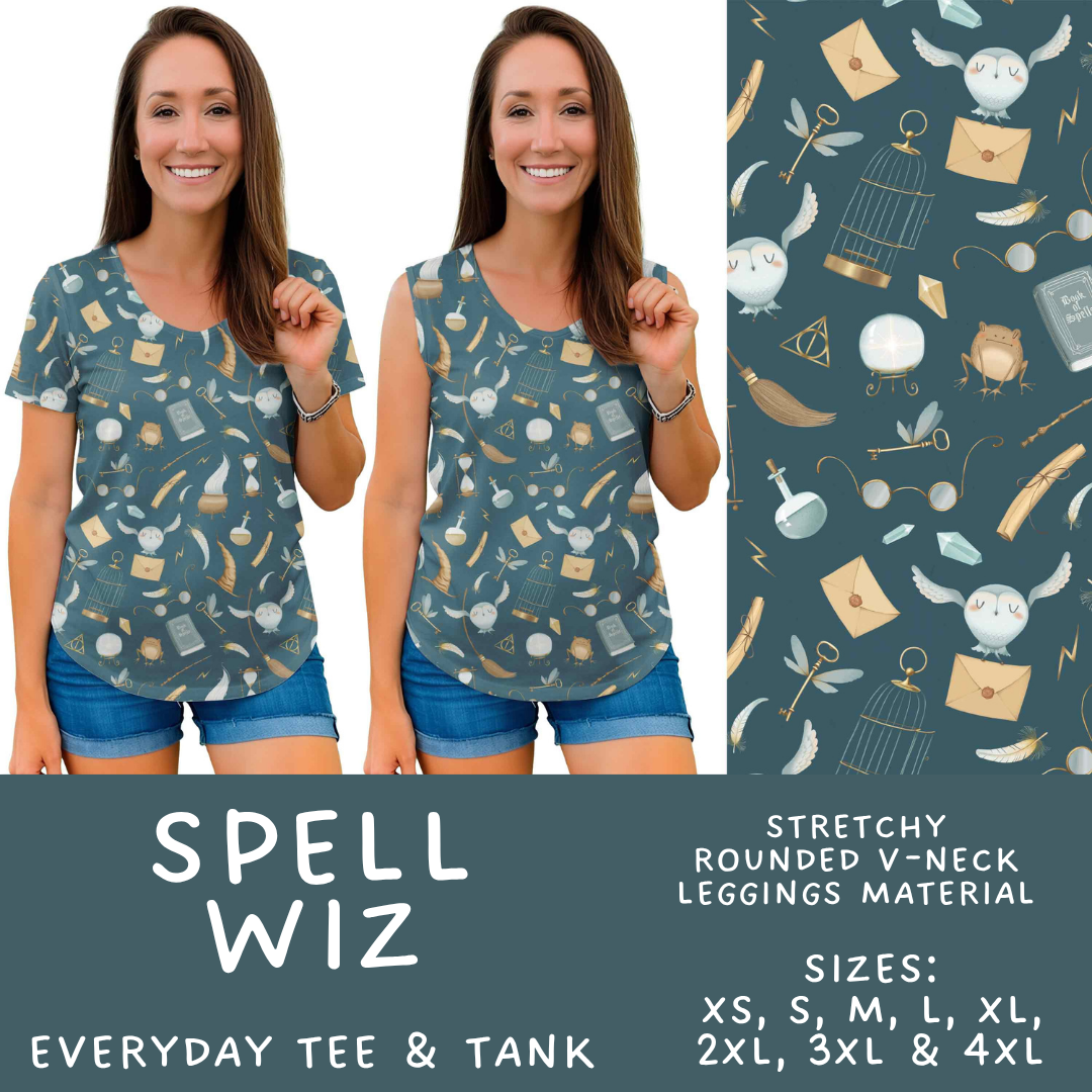 Batch #607 - Fun Run 28 - Closes 11/2 - ETA early Jan - Spell Wiz Everyday Tank & Tee
