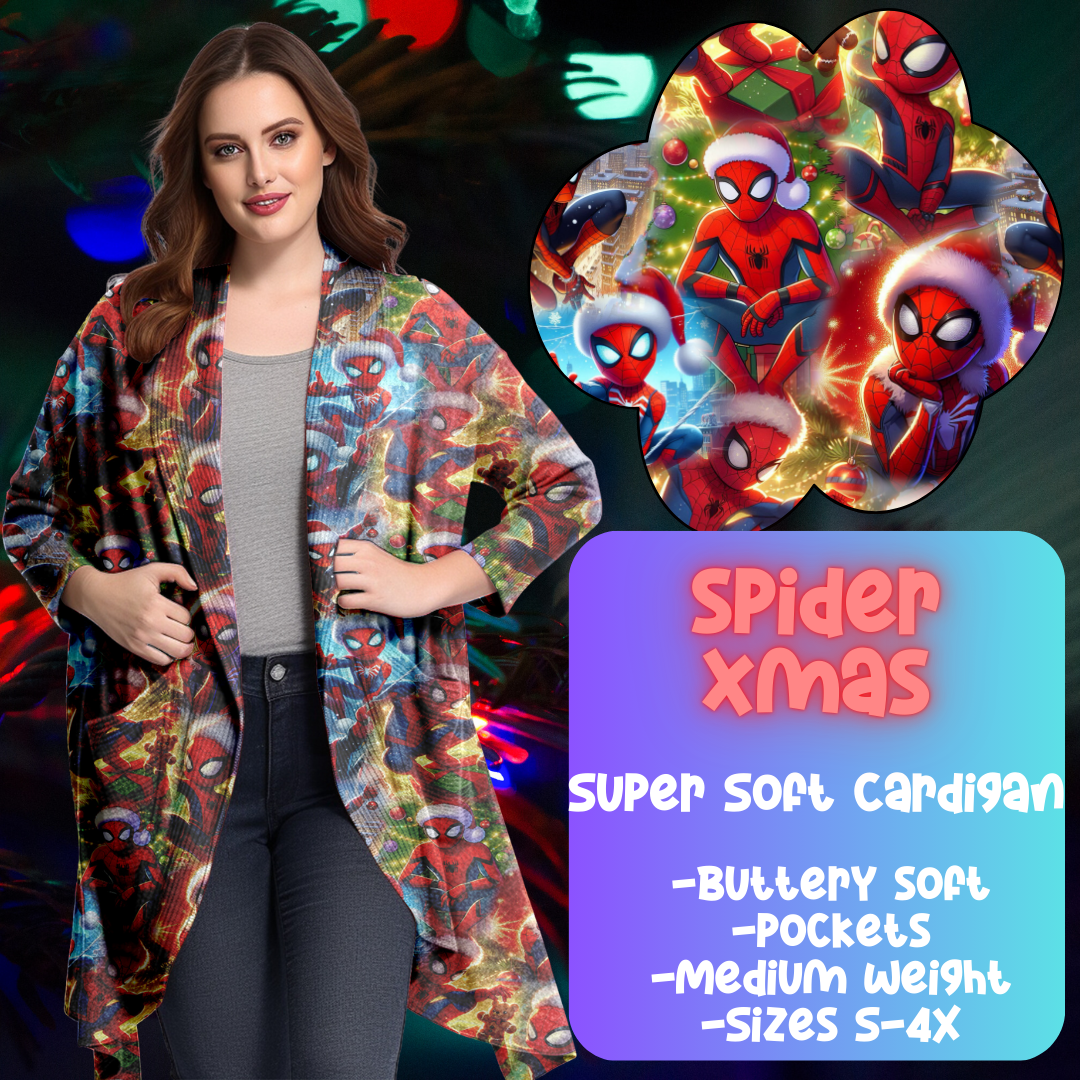 SPIDER XMAS - CHRISTMAS RUN -SOFT CARDGIAN PREORDER CLOSING 9/29