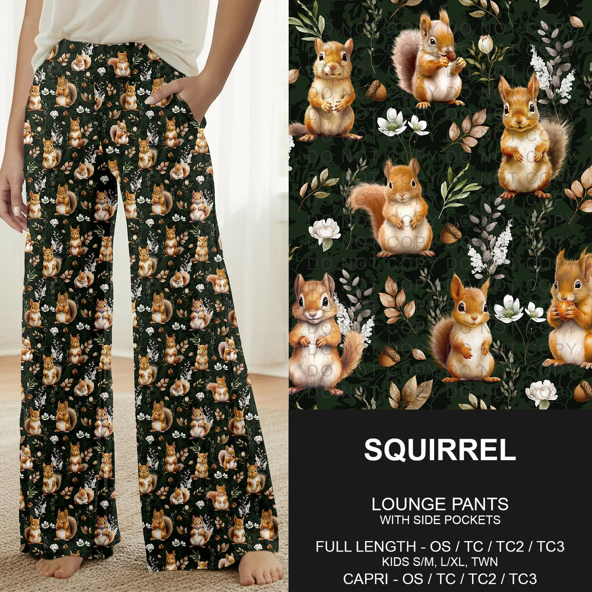 B314 - Preorder Squirrel Lounge Pants (Closes 9/27. ETA: late Nov.)