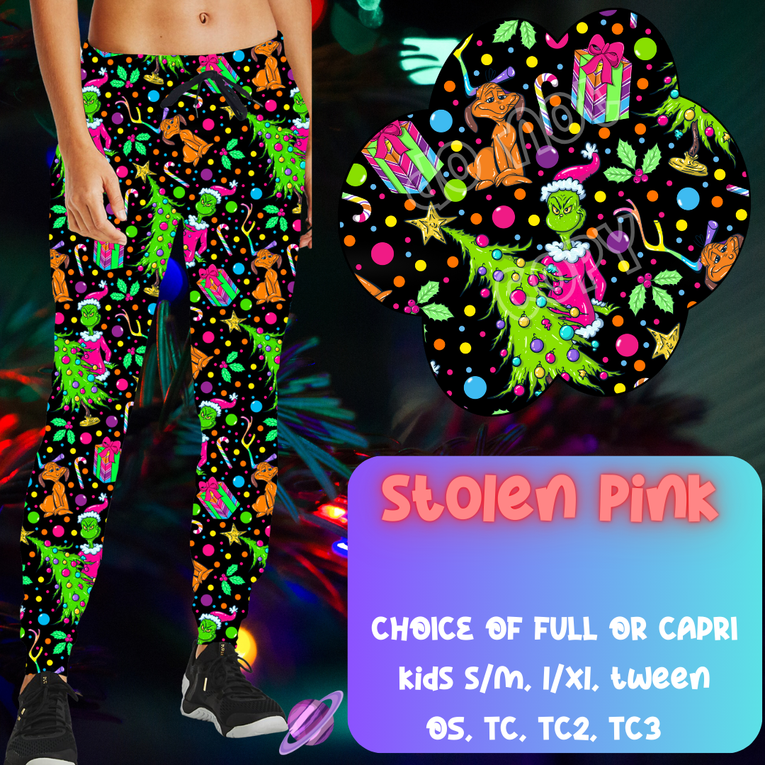 STOLEN PINK - CHRISTMAS RUN - JOGGER/CAPRI PREORDER CLOSING 9/29