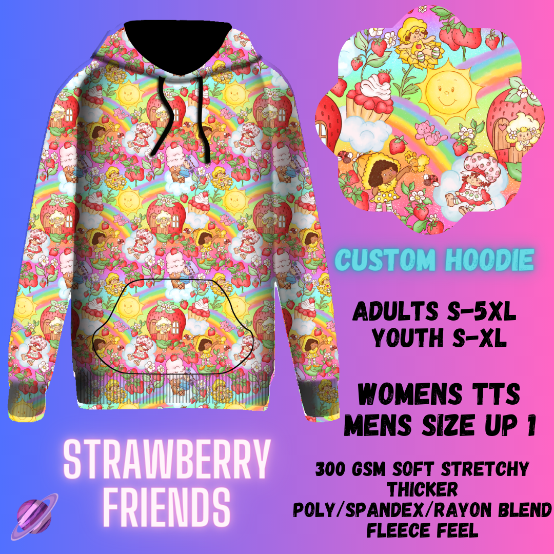 PULLOVER HOODIE RUN 1-STRAWBERRY FRIENDS