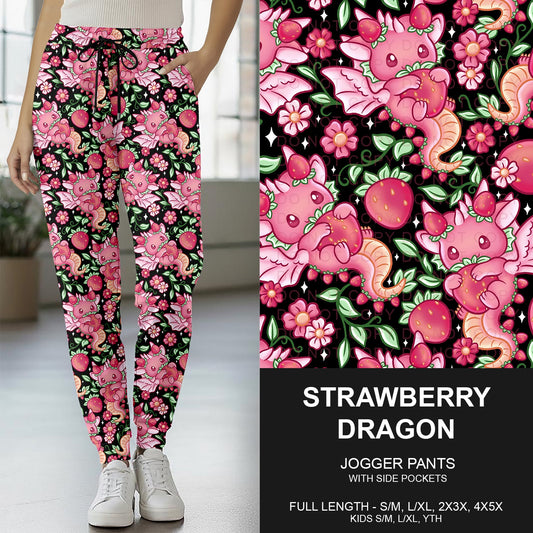 B267 - Preorder Strawberry Dragon Joggers (Closes 12/21. ETA late Feb.)