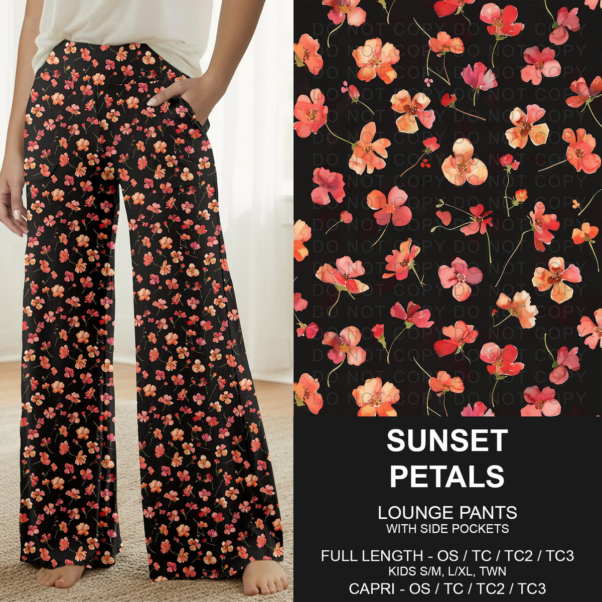 B319 - Preorder Sunset Petals Lounge Pants (Closes 11/01. ETA: early Jan.)