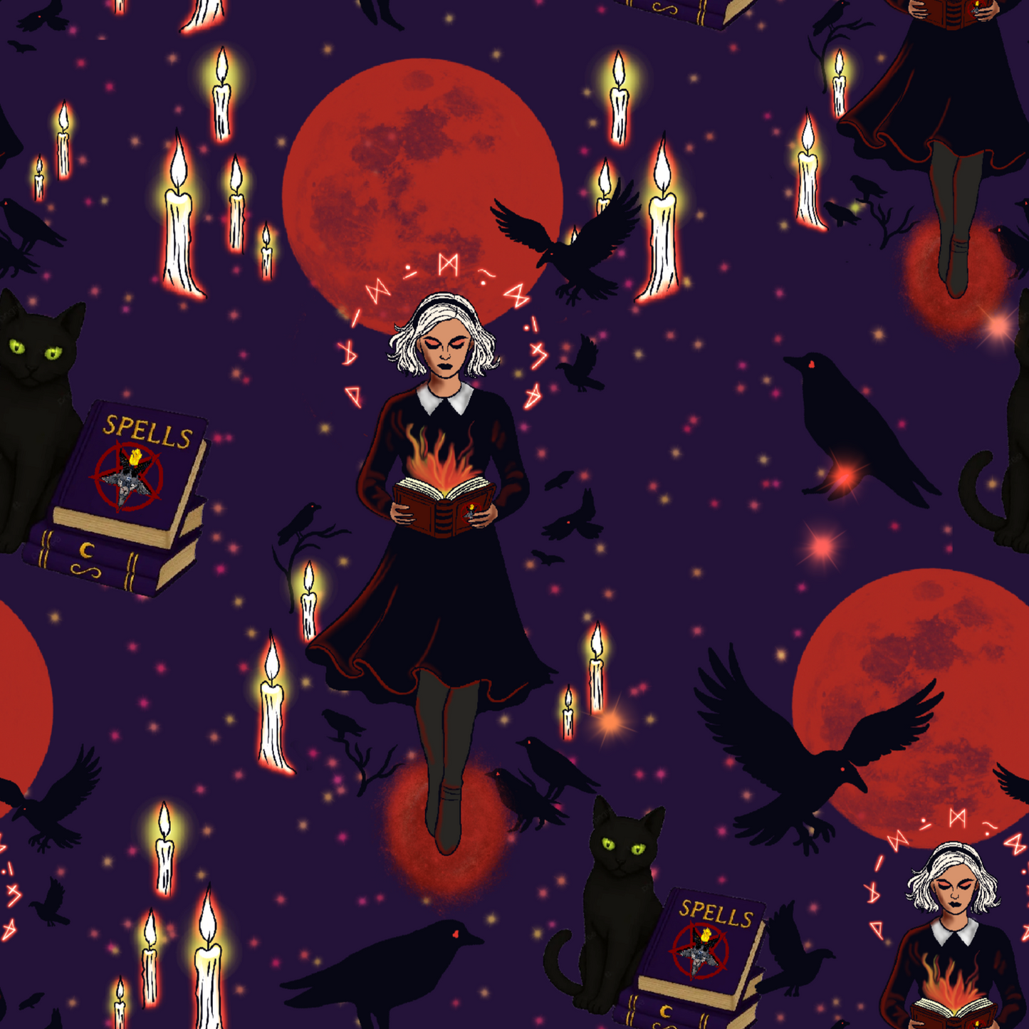 Witches Chilling Adventures Leggings With Pockets