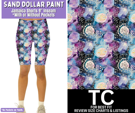 Sand Dollar Paint Jamaica Shorts w/ Pockets