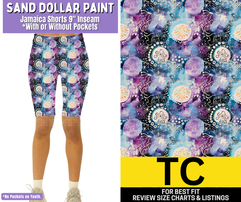 Sand Dollar Paint Jamaica Shorts w/ Pockets