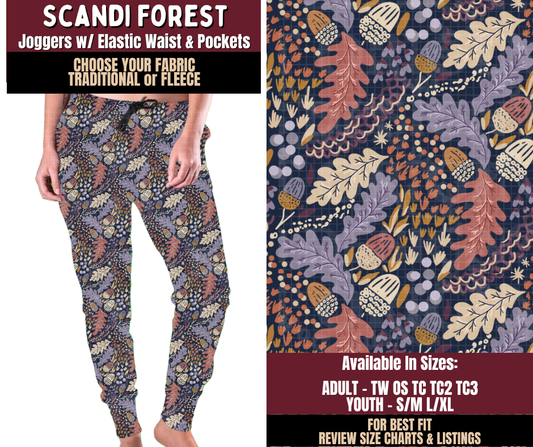 Preorder! Closes 7/22. ETA Oct. Scandi Forest Joggers Choose Fleece Traditional