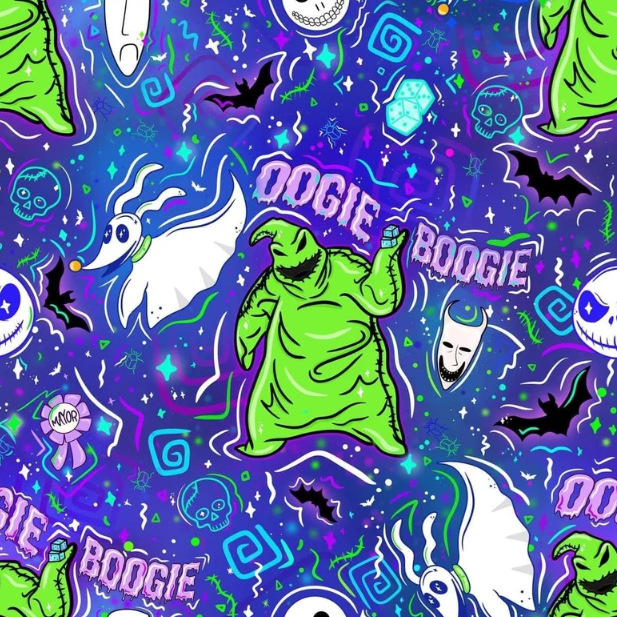 Blue & Green Oogie Full Length Leggings With Pockets