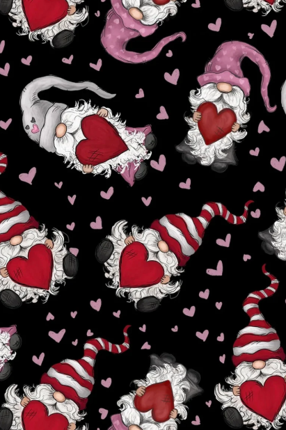 Heart Gnomes Full Length Leggings with Pockets