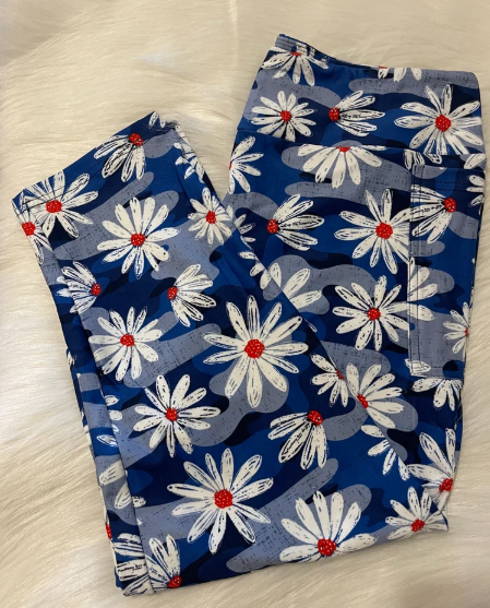 Daisy Capri Leggings With Pockets