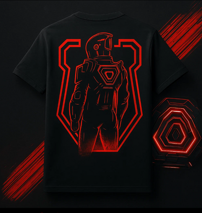 Red Vs Blue Light Cycle Inspired Tron Digital Files Front, Back and Seamless Design