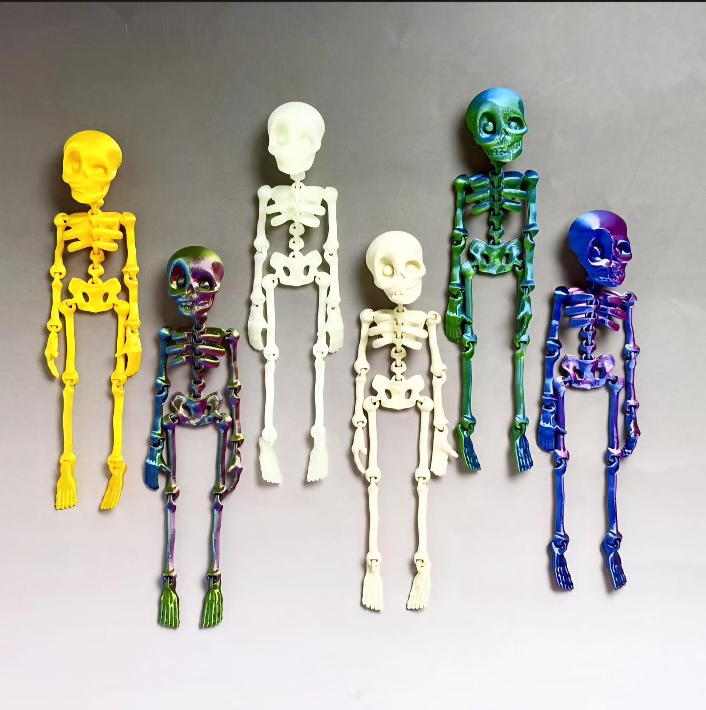 MAGNETIC SKELETON- 3D PRINTED- VARIETY OF COLORS