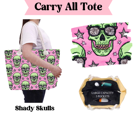 Shady Skulls Carry All Tote