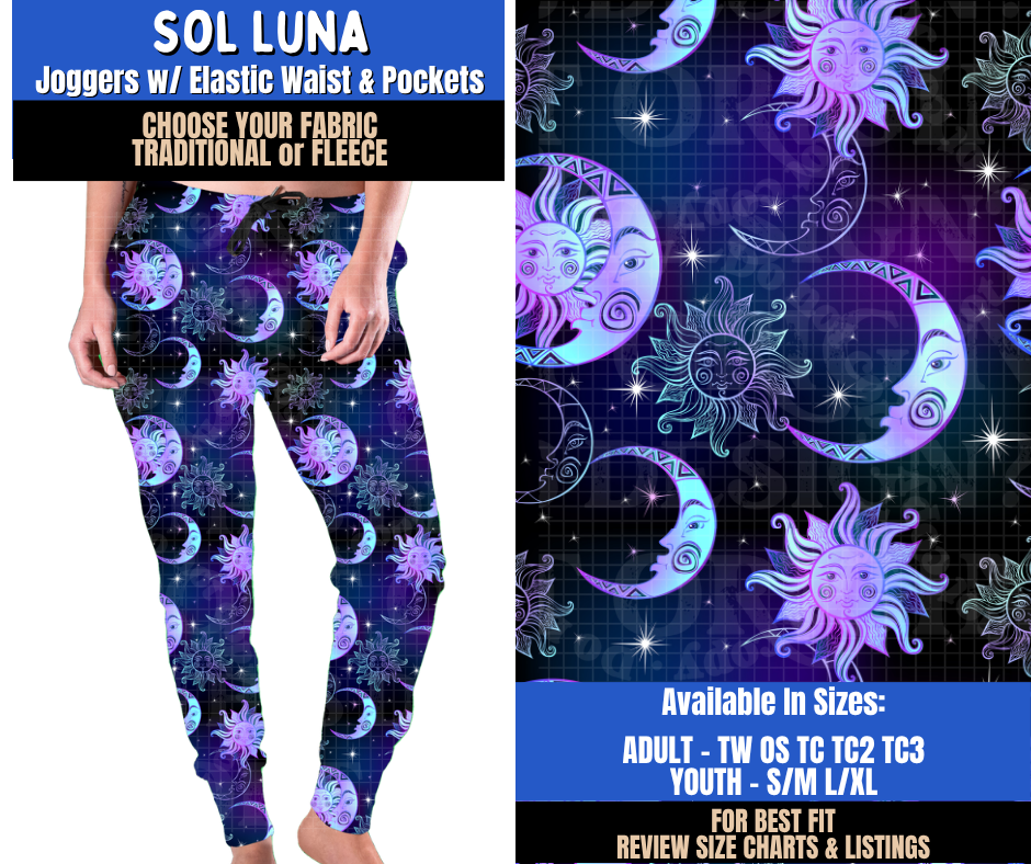 Preorder! Closes 9/10. ETA Dec. Sol Luna Joggers Choose Fleece or Traditional