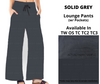 Solid Grey Full Length Lounge Pants