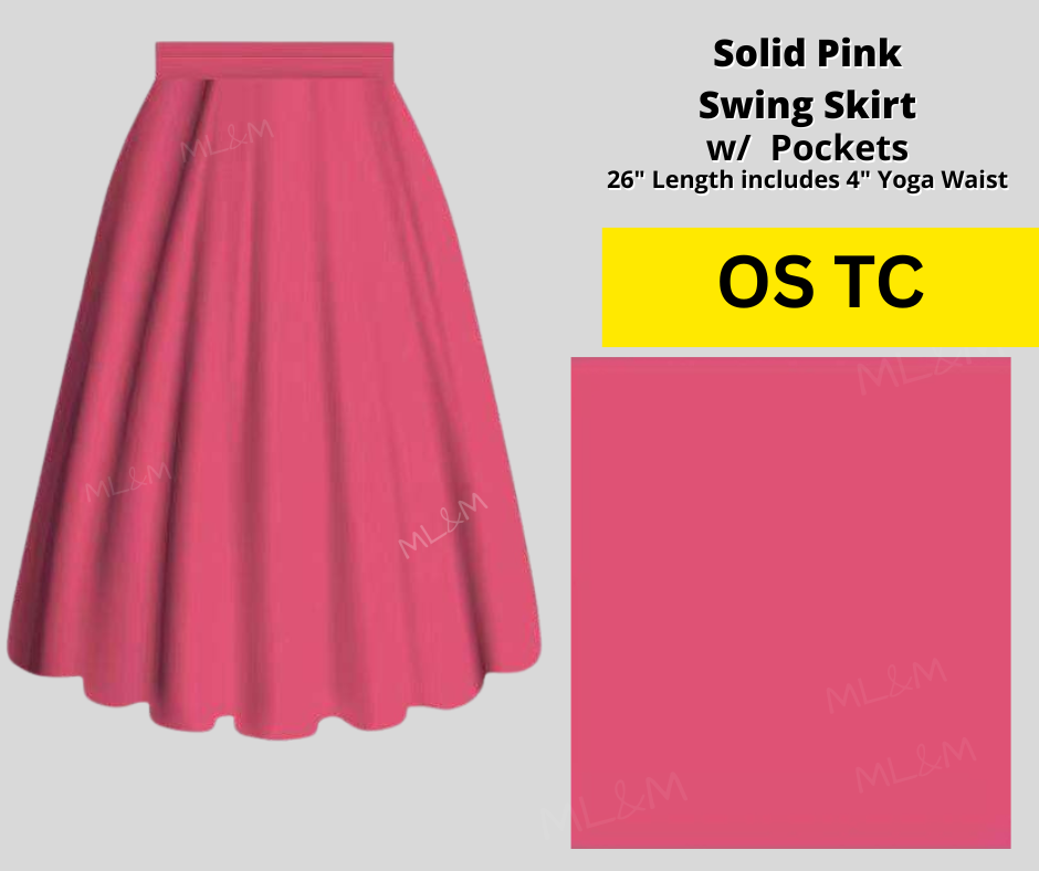 Solid Pink Skirt