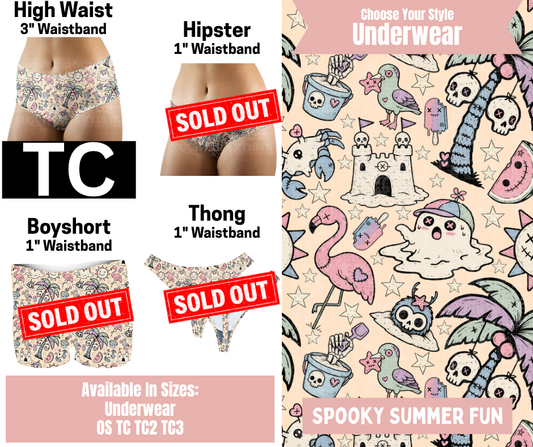 Spooky Summer Fun High Waist Underwear