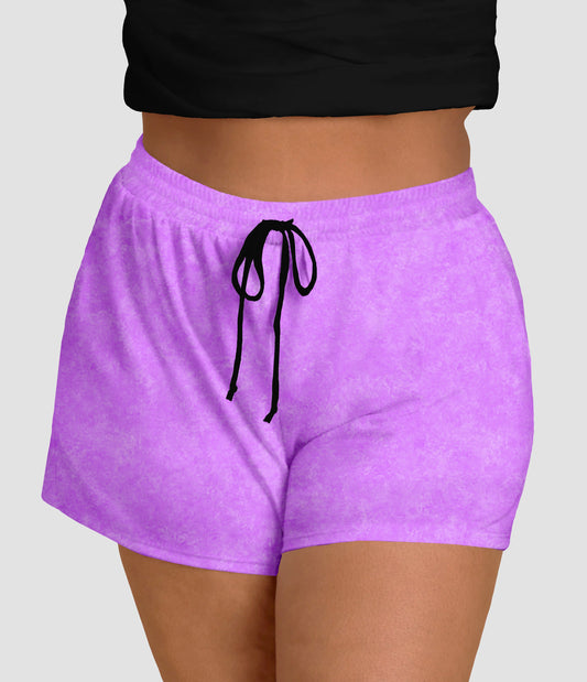 RTS - Spring Violet Jogger Shorts with Pockets