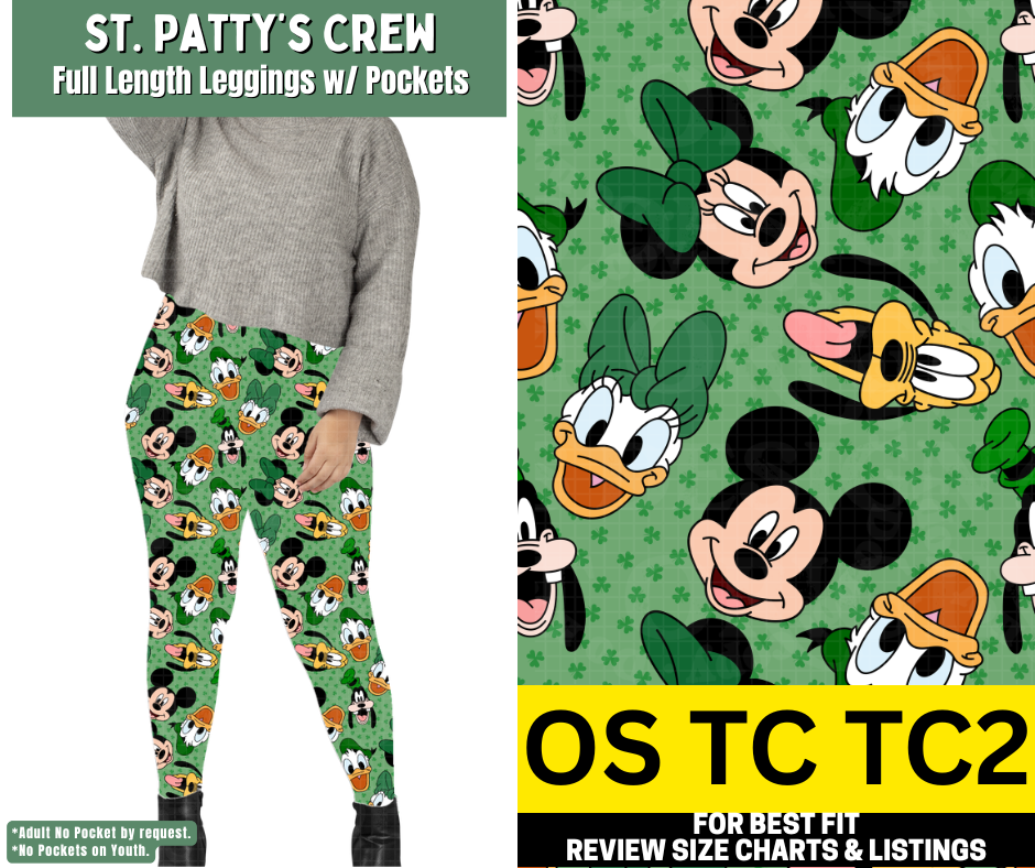 St. Patty's Crew Full Length Leggings w/ Pockets