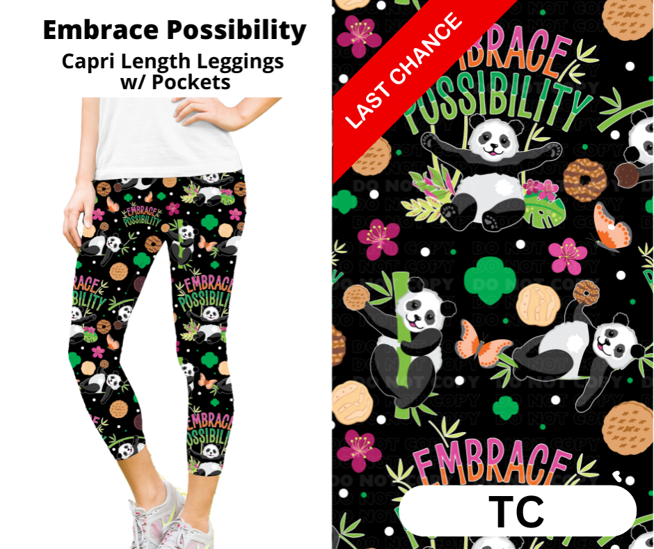 Embrace Possibility Capri Length Leggings w/ Pockets