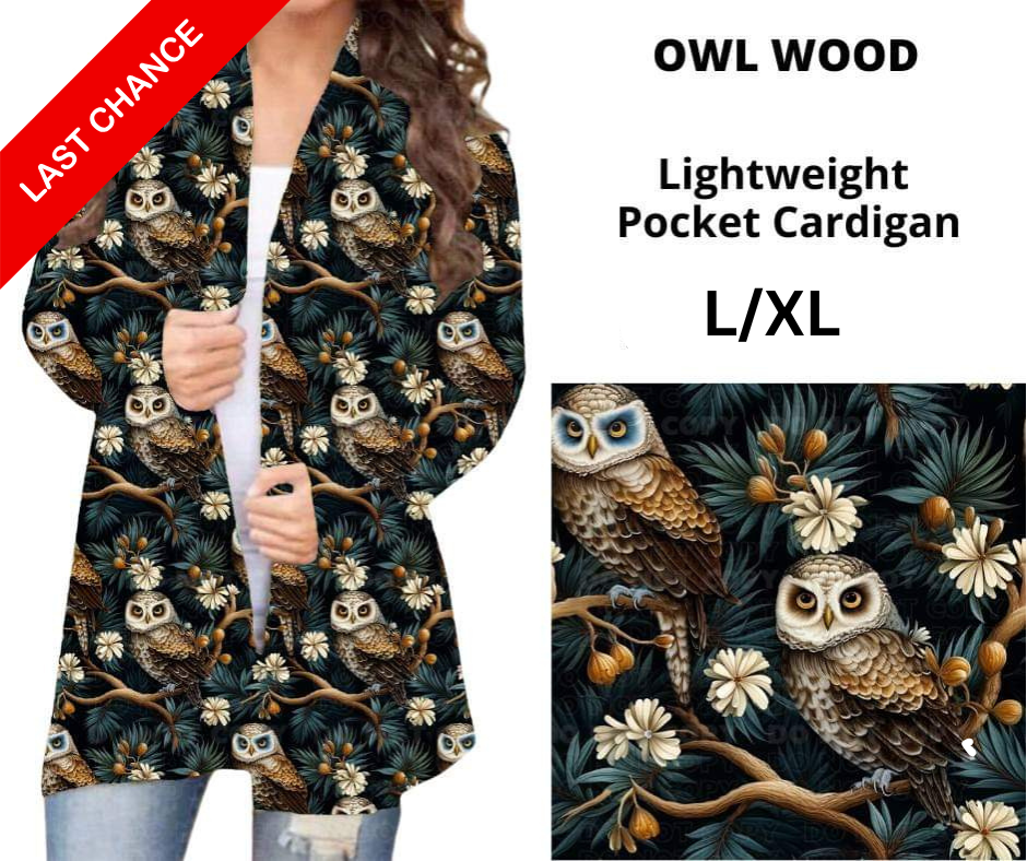 Owl Wood Pocket Cardigan