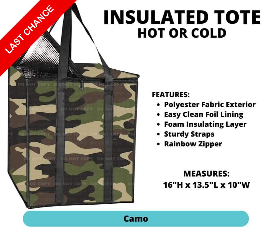 Camo Insulated Tote